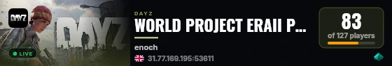WORLD PROJECT ERAII PvP I Quests I Dungeons I Events live status badge