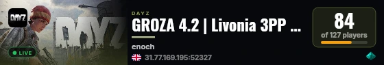 GROZA 4.2 | Livonia 3PP | Solo Duo Trio | RU | PVP live status badge