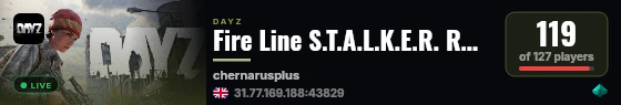Fire Line S.T.A.L.K.E.R. RP NO WHiTELiST live status badge
