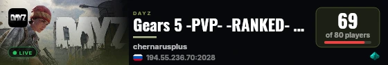 Gears 5 -PVP- -RANKED- -ARENA- live status badge