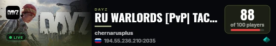 RU WARLORDS [PvP| TACTICAL| LOOT| POWER| ] live status badge