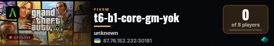 t6-b1-core-gm-yok live status badge