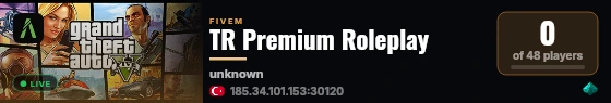 TR Premium Roleplay live status badge