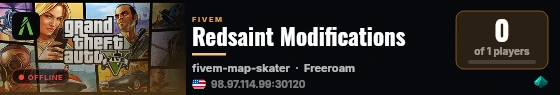 Redsaint Modifications live status badge