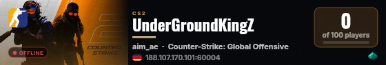 UnderGroundKingZ live status badge