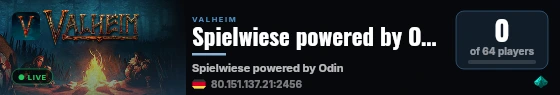 Spielwiese powered by Odin live status badge