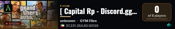 [ Capital Rp - Discord.gg/pJ7sXGtkeb ] live status badge
