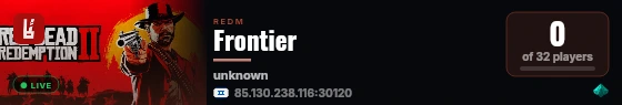 Frontier live status badge