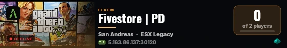 Fivestore | PD live status badge