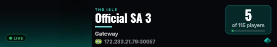Official SA 3 live status badge