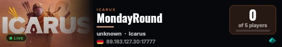 MondayRound live status badge