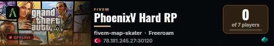 PhoenixV Hard RP live status badge