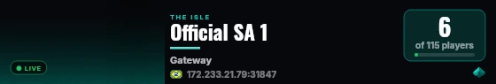 Official SA 1 live status badge