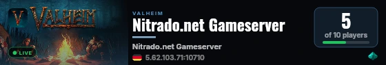 Nitrado.net Gameserver live status badge