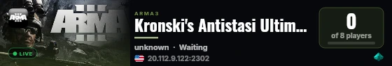 Kronski's Antistasi Ultimate live status badge