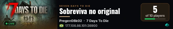 Sobreviva no original live status badge