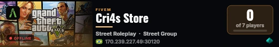 Cri4s Store live status badge