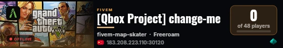 [Qbox Project] change-me live status badge