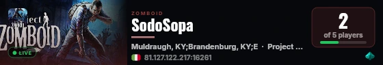 SodoSopa live status badge