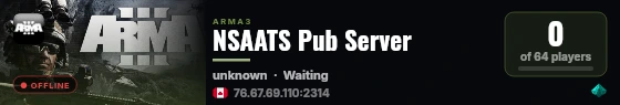 NSAATS Pub Server live status badge