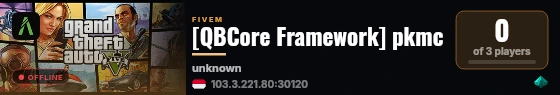 [QBCore Framework] pkmc live status badge