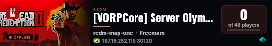 [VORPCore] Server Olympo live status badge