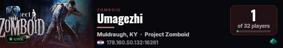 Umagezhi live status badge