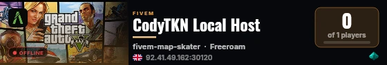 CodyTKN Local Host live status badge