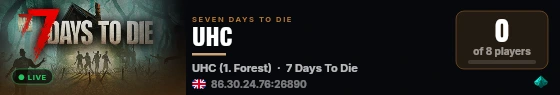 UHC live status badge
