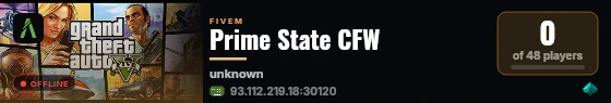 Prime State CFW live status badge