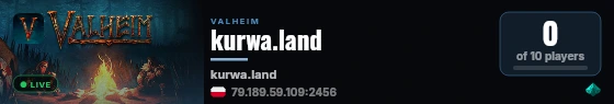 kurwa.land live status badge