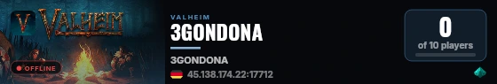 3GONDONA live status badge