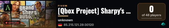 [Qbox Project] Sharpy's Playbox live status badge