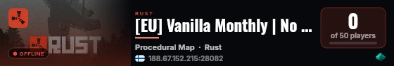 [EU] Vanilla Monthly | No BP Wipe | Non-Playing Admin live status badge