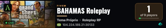 BAHAMAS Roleplay live status badge