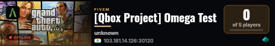[Qbox Project] Omega Test live status badge