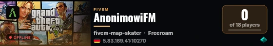 AnonimowiFM live status badge
