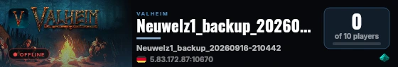 Neuwelz1_backup_20260916-210442 live status badge