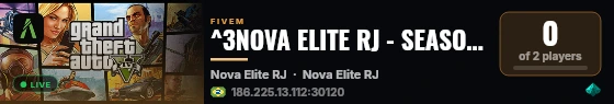 ^3NOVA ELITE RJ - SEASON 1 live status badge