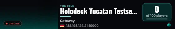 Holodeck Yucatan Testserver SR-BB live status badge