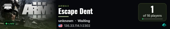 Escape Dent live status badge
