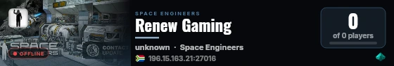 Renew Gaming live status badge