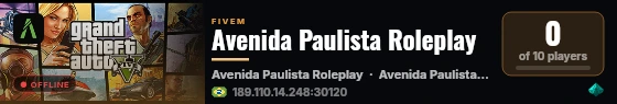 Avenida Paulista Roleplay live status badge