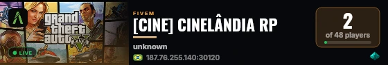 [CINE] CINELÂNDIA Rolepla RP live status badge