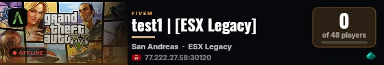test1 | [ESX Legacy] live status badge