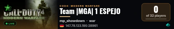 Team |MGA| 1 ESPEJO live status badge