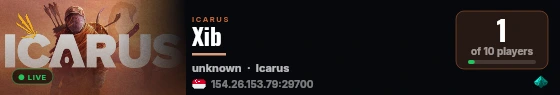 Xib live status badge