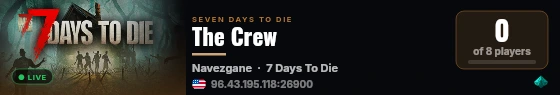 The Crew live status badge