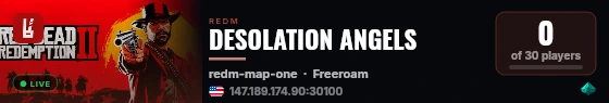 DESOLATION ANGELS live status badge