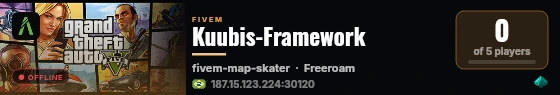 Kuubis-Framework live status badge